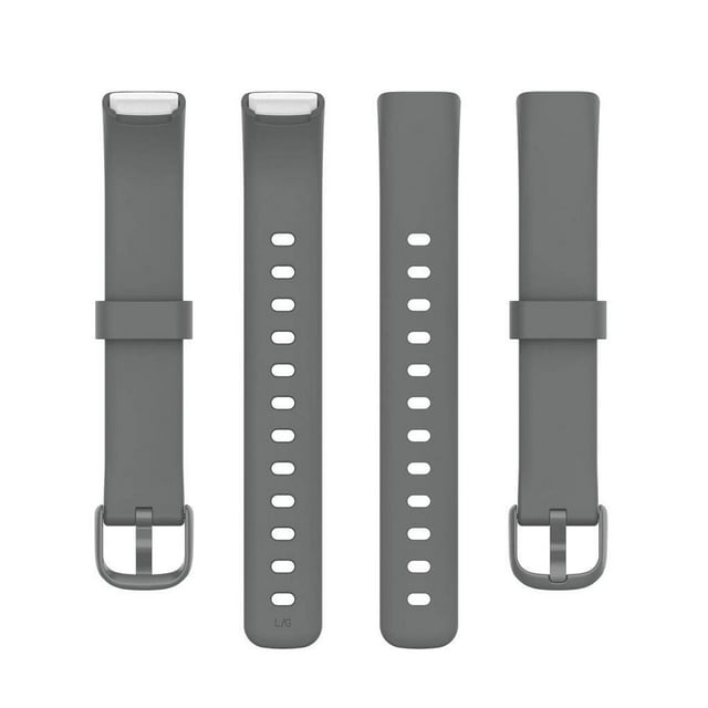 pitrice Bracelet de Montre Intelligente en Silicone de Remplacement Sport, Résistant à la Transpiration et à l'Eau, Compatible avec Fitbit Luxe Gris