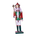 thumbnail image 2 of Figuras de Cascanueces de Madera Reluciente Adornos de Escritorio de Navidad Figuras de de Navidad de Madera Coleccionables para Encim bota verde Gloria Figuras de Cascanueces, 2 of 7