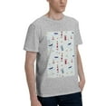 thumbnail image 2 of Bingfone Nautical Lighthouse Sailboat Men'S Loose Fit Short-Sleeve Pocket T-Shirt, 2 of 7