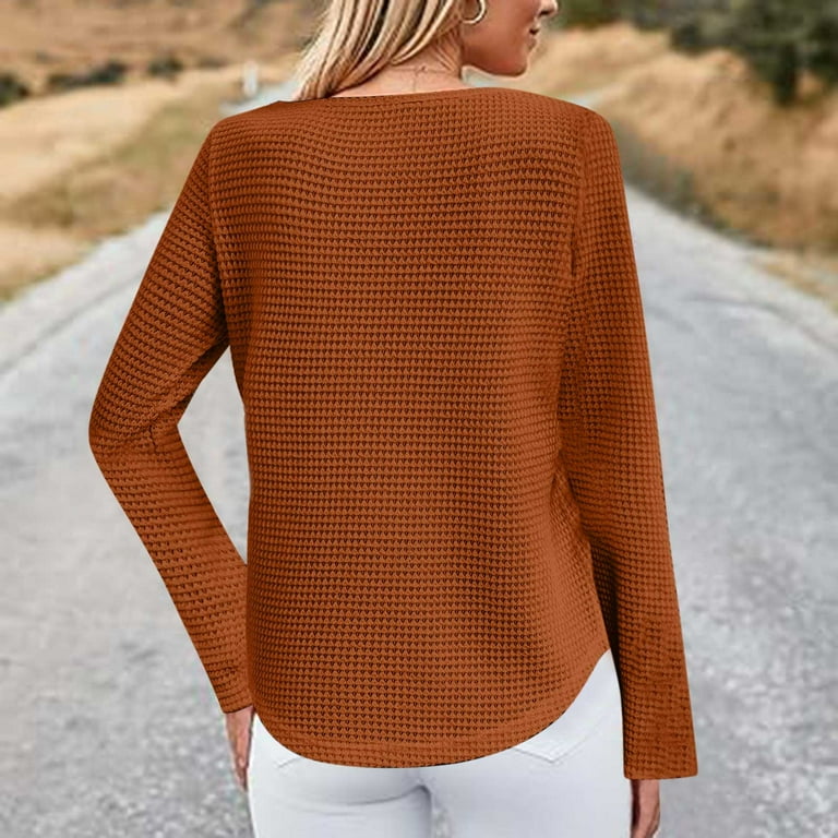 3/4 Length Sleeve Womens Tops Crewneck Lace Tunic Business Casual Dressy Blouses Spring Trendy Clothes 2025