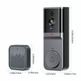 thumbnail image 3 of InsCrazy Security Doorbell Camera for Home, Smart Doorbell Smart Wireless Remote Video Doorbell Intelligent Visual Doorbell Home HD Night Vision Wifi Security Active Wake-up Door Doorbell, 3 of 8