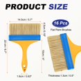 thumbnail image 2 of Uxcell 16 Pcs Paint Brushes 5.7 Inch Flat Not Chip Brush Nylon Bristles, 2 of 6