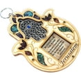 thumbnail image 4 of Wooden Hamsa Blessing for Home - in English - Good Luck Wall Decor with Simulated Gemstones, 6.5", 4 of 4