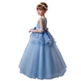 thumbnail image 2 of MAIHAN Girl Dress for Wedding Pageant Tulle Ball Gown Prom Kids Princess Birthday Party Bridesmaid Maxi Dresses(Sky Blue,15-16 Years), 2 of 5