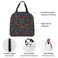 thumbnail image 4 of Easygdp Musical Notes Bolsa Térmica Premium - Tela Oxford Impermeable, Gran Capacidad, Bolsillo Frontal, Unisex para Trabajo, Escuela, Actividades al Aire Libre y Picnics, 4 of 8