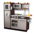 thumbnail image 4 of KidKraft Uptown Espresso Wooden Play Kitchen and 30-Piece Play Food Accessories, 4 of 9