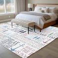thumbnail image 4 of 6'x9' Area Rugs, Ocean Nautical Indoor Outdoor Area Rug for Living Room Bedroom, Rustic Anchors Fish Oars Lighthouses Washable Bathroom Rugs Kitchen Floor Carpet Mats Home Decor Aesthetic, 4 of 8