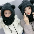 thumbnail image 3 of POINTERTECK Women Hat Solid Color Ear Autumn Winter Windproof Dome Cap for Riding, 3 of 10