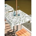 thumbnail image 2 of Outdoor Tablecloth with Umbrella Hole for Patio/Picnic/Party/Camping, Green Leaves Waterproof Table Cloth Square Cover Washable, Summer Botanical Elegant Farmhouse (60"x 60"), 2 of 8