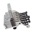 thumbnail image 2 of 6 String Double Roll Tailpiece Saddle Tremolo System for Electric Guitar Replacement, 2 of 5