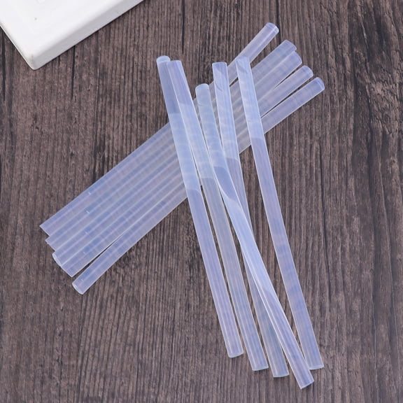 WEUVEB 10Pcs White Glue Sticks with Luster and Non Yellowing for Diy Projects