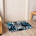 thumbnail image 6 of Zebra Polyester Non-Slip Machine Washable Floor Rug, for Office, Chair Rugs Included, 6 of 6