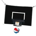 thumbnail image 4 of Trampolines Basketball Hoop Attachment Basketball Goal Basketball Frame Toy Sun Protection Adjustable Ropes for Game Practice Backyard Kids Black 69cmx48cm, 4 of 8