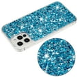 thumbnail image 6 of For iPhone 13 Pro Max Case,Cute Glitter Bling Twinkle Stardust with Drop Protection Shockproof Soft TPU Slim Flexible Phone Case Girls/Women Protective case for iPhone 13 Pro Max,Anti Scratch,Blue, 6 of 6