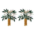thumbnail image 1 of 1 par de pendientes de árbol de coco con diamantes de imitación, accesorios de ropa para decoración de orejas de niña de moda, 1 of 5