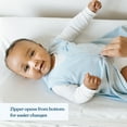 thumbnail image 3 of HALO Sleepsack® Wearable Blanket, 100% Cotton, Baby Blue, Toddler Boys, Extra Large, 18-24 Months, 3 of 7