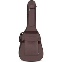 BOYOU 40/41 Inch Guitar Gig Bag Case Waterproof Dual Adjustable Shoulder Strap Padded Acoustic Guitar Bag Case Carrying Backpack for 40" 41" Guitar (Brown)