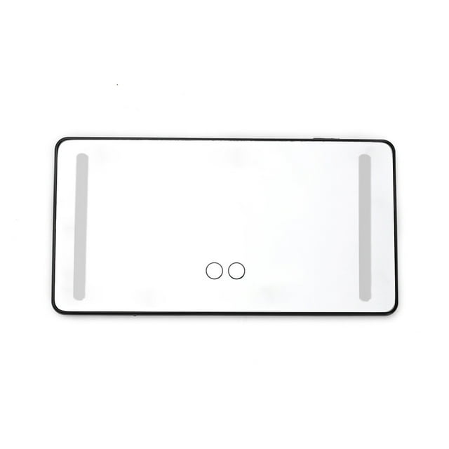 Espejo de maquillaje LED para coche con luces nocturnas, espejo de maquillaje para coche, visera solar, espejo con luz LED para iluminación adicional, espejo cosmético.