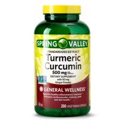 Spring Valley Standardized Extract Turmeric Curcumin Vegetarian