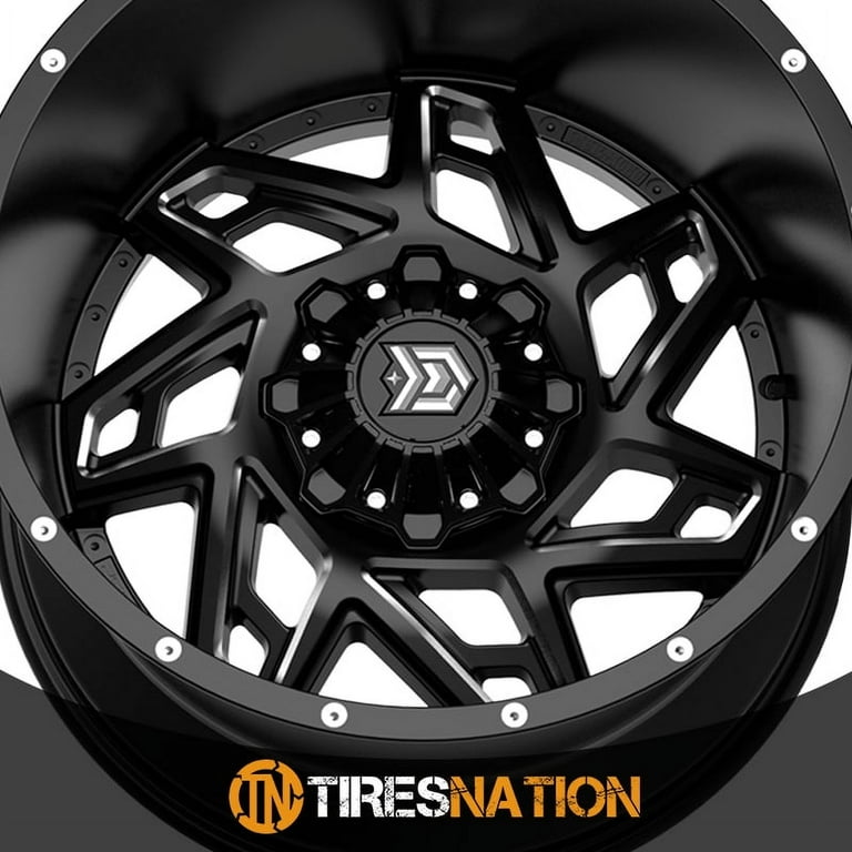 20x12 Dropstars 652BM Satin Black Wheel 5x5.5/5x150 -44 - Walmart.com