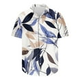 thumbnail image 5 of UVEASISHA Men's Hawaiian Shirt Funny Short Sleeve Button Down Shirts Big and Tall Casual Floral Print Bowling Shirt Summer Quick Dry Beach Top Summer Sales Clearance Multicolor 3XL, 5 of 5
