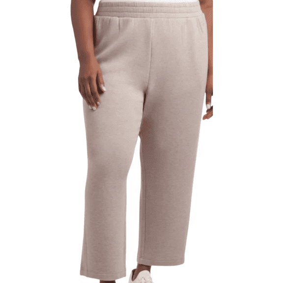 Danskin Luxe Retro Jogger, Brown, XXL