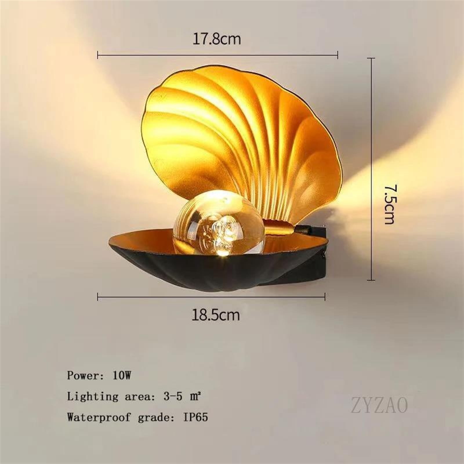 Modern Simple Indoor Lighting Wall Lamps Nordic Outdoor Waterproof Wall Lights Bedroom Bedside Living Room Wall Shell Light