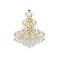 thumbnail image 2 of Elegant Lighting Maria Theresa 84 light Gold Chandelier with clear tear drop crystals Clear Elegant Cut Crystal, 2 of 4