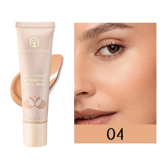 RKSTN Foundation 30ML Liquid Foundation New Makeup Base Cream Concealer Matte Long Lasting Oil Free Smooth Liquid Foundation Lightweight & Medium Coverage Foundation