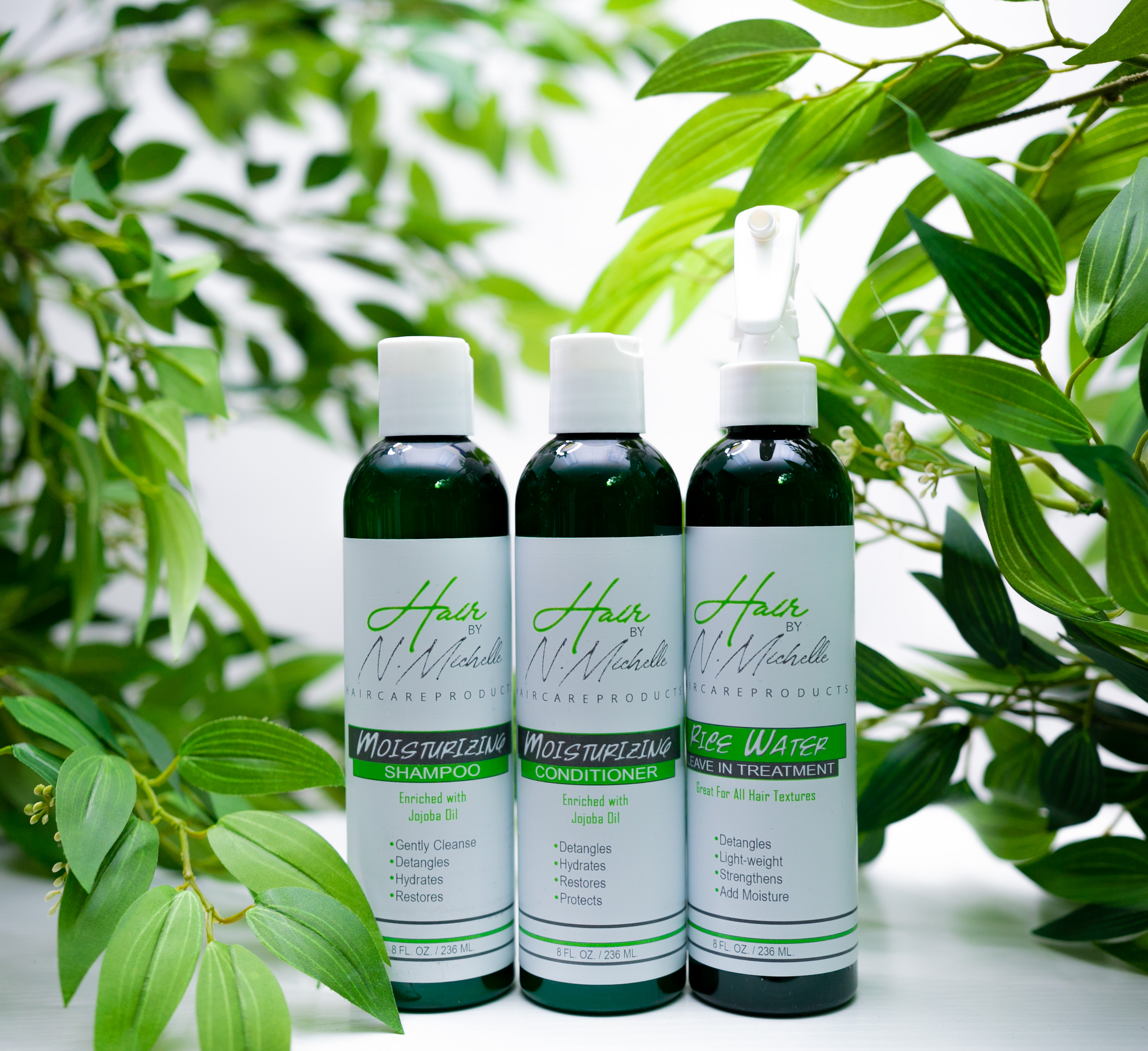 Moisturizing Shampoo , Conditioner, and Rice Water