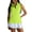 Fluorescent Green -BO20, variant on Nestiefly Womens Sleeveless Golf Shirts - Quarter Zip UPF 50 Collared Polo Shirts, Quick Dry Zip Up Tennis Sports Active Tee Red L