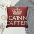 thumbnail image 2 of JEUXUS  Keep Calm Throw Pillow Cover  Motivational Quote Word Text Keep Calm and Carry Royal UK Crown Rectangle Pillow Cases Home Decorative  Cushion Cover for Bed Sofa, 2 of 5