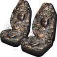 thumbnail image 5 of Uorisanigo Camouflage Deer Car Front Seat Covers Waterproof Car Seat Covers Front Seats Only Stretch Polyester Fabric Cover Easy to Install Universal Fit for Most Vehicle, 5 of 7