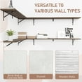 thumbnail image 5 of Kaboon 55inch Floating Shelves for Wall 10" D x 55" W Set of 2, Eucalyptus, 5 of 6