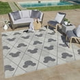 thumbnail image 2 of Disney MM Studio Mousebury Indoor/ Outdoor Polypropylene Gray Flat Weave Area Rug, 9x13, 2 of 7