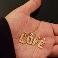 thumbnail image 4 of 10k Yellow Gold Medium Block CZ Initial Charm (D), 4 of 4