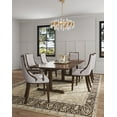 thumbnail image 2 of Manhattan Comfort Grand 18.5" Faux Leather Dining Armchair in Light Gray, 2 of 8