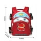 thumbnail image 2 of Mochila QWZY para niños pequeños, impermeable, con dibujos animados, color rojo, 2 of 5