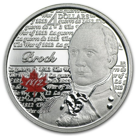 2012 Canada 1/4 oz Silver $4 Heroes of 1812 Sir Isaac Brock