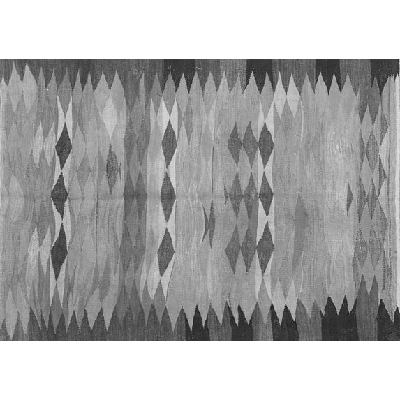 Ahgly Company Indoor Rectangle Oriental Gray Traditional Area Rugs, 6' x 9'