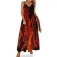 thumbnail image 1 of Vestido sin mangas de fuego Vestido para niñas vestidos elegantes para mujeres vestido sexy para mujeres vestidos elegantes y bonitos para mujeres, 1 of 7