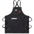 thumbnail image 1 of Delantal de lona unisex para hombre y mujer con bolsillos, 1 of 1