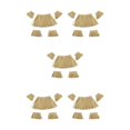 thumbnail image 1 of Maytalsory 5 Jupes Vibrantes Hawaii pour Fête Mémorable Papier Raphia 5Ensemble, 1 of 6