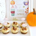 thumbnail image 4 of Adornos para cupcakes Aukolass Little Pumpkin Thanksgiving x24, rosa, 4 of 6