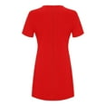 thumbnail image 5 of Prolriy Dresses for Women 2024 Women's Dresses Short Sleeve Dating Beach Casual Loose Dress Womens Dresses Red L, 5 of 5