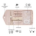 thumbnail image 4 of Organizador de joyas de viaje, rollo de almacenamiento de joyas plegable para Jou, 4 of 5