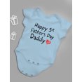 thumbnail image 5 of Tstars Boys Unisex Gifts for Dad Father's Day Shirts Happy First Father's Day Daddy Infant Gift for New Dad Baby Shower Cool Best Gift for Dad Baby Bodysuit, 5 of 5
