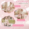 thumbnail image 4 of Gymax 3-in-1 Kids Ride On Push Car Foot-to-Floor Sliding Car for Toddler w/ Rope Pink, 4 of 10