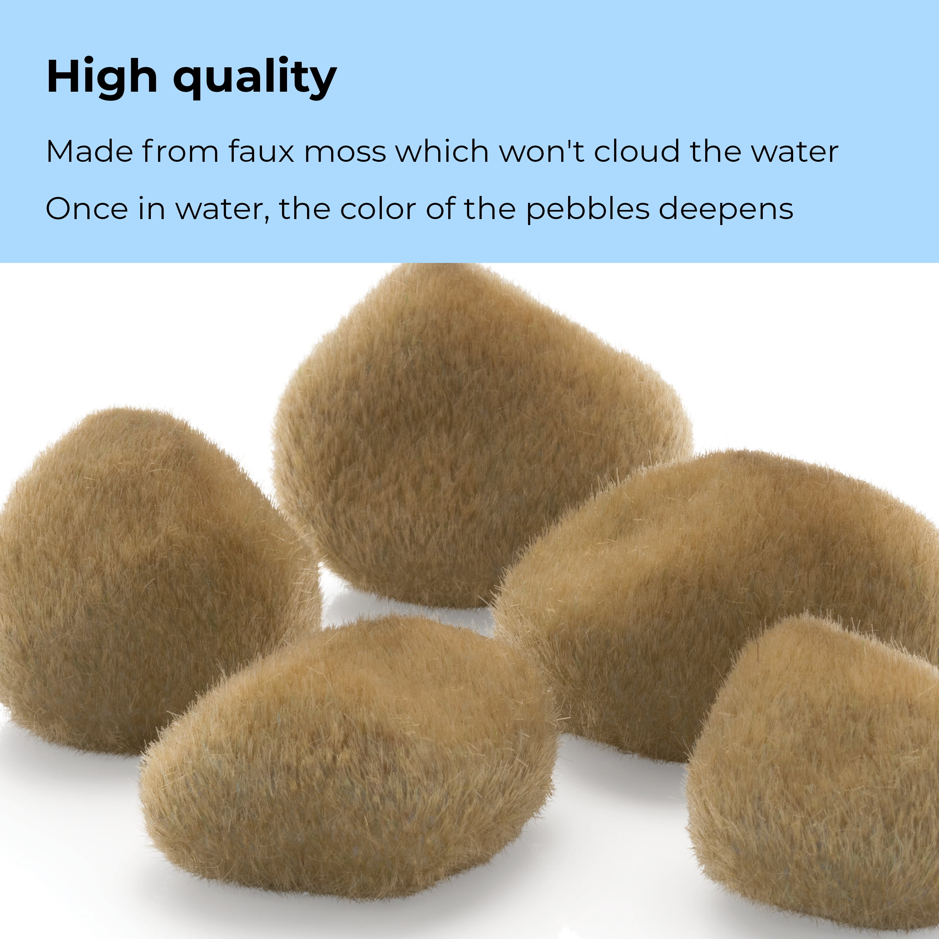 biOrb Sand Moss Pebbles Set - Aquarium Decor