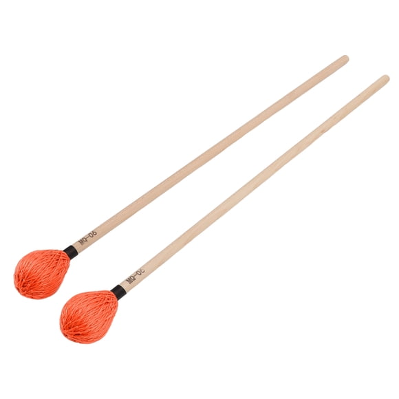 1 Pair Marimba Mallets Mallets For Percussion Playing Medium Hard Marimba Mallets With Maple Handle For Percussion Playing
